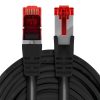 Kabel RJ45 CAT 6 S/FTP AWG27 LSZH czarny 7,5m - obrazek 2