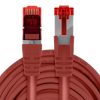 Kabel RJ45 CAT 6 S/FTP AWG27 LSZH czerwony 10m - obrazek 2