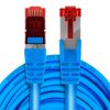 Kabel RJ45 CAT 6 S/FTP AWG27 LSZH niebieski 7,5m - obrazek 2