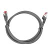 Kabel RJ45 CAT 6 S/FTP AWG27 LSZH szary 2m - obrazek 3