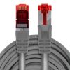Kabel RJ45 CAT 6 S/FTP AWG27 LSZH szary 3m - obrazek 2