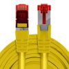 Kabel RJ45 CAT 6 S/FTP AWG27 LSZH żółty 5m - obrazek 2