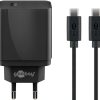 Ładowarka sieciowa USB-C PD 18W Goobay + kabel 1m - obrazek 2