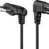 Kabel zasilający ósemka C7 Goobay 2x90 czarny 3m