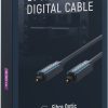 CLICKTRONIC Kabel optyczny Toslink + ad. Jack 0,5m