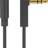 Kabel audio Jack 3,5mm AUX Goobay KĄTOWY 0,5m