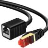Kabel LAN przedłużacz CAT7 czarny 2m