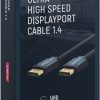 CLICKTRONIC Kabel DisplayPort DP - DP 1.4 8K 2m