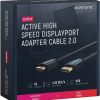 CLICKTRONIC Kabel DisplayPort DP - HDMI 2.0 4K 10m