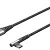Kabel USB-C - USB-A 2.0 Goobay KĄTOWY TEXTIL 2m - obrazek 2