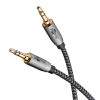 Kabel audio Jack 3,5mm x2 Goobay Plus TEXTIL 5m