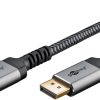 Kabel DisplayPort DP 1.4 8K Goobay Plus TEXTIL 5m - obrazek 3