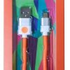 Kabel USB - microUSB 2.0 ORIGAMI 1m Pomarańczowy