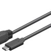Kabel USB-C - USB typu B 3.0 Goobay czarny 1m