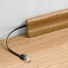 Kabel LAN Patchcord CAT 6 U/UTP PŁASKI czarny 10m - obrazek 2