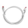 Kabel RJ45 CAT 6 S/FTP AWG27 LSZH biały 1m - obrazek 3