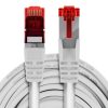 Kabel RJ45 CAT 6 S/FTP AWG27 LSZH biały 25m - obrazek 2