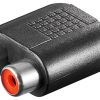 Adapter audio 2x RCA - Jack 3.5mm STEREO Goobay