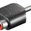 Adapter audio 2x RCA - Jack 6.35mm STEREO Goobay