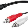 Adapter audio gn. jack 3.5mm - 2x RCA 20cm Goobay