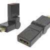 Adapter wt. HDMI - gn. HDMI  zm.kąta 180/obrót 360
