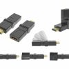 Adapter wt. HDMI - gn. HDMI  zm.kąta 180/obrót 360 - obrazek 2